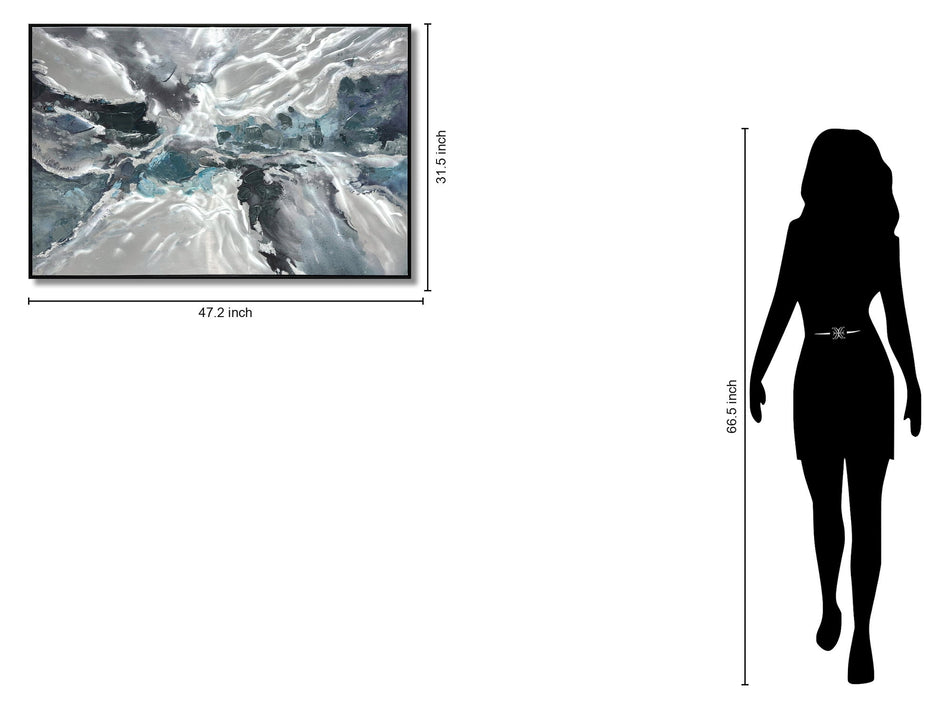 Glacial Rhapsody - 32" x 47" Framed Wall Art