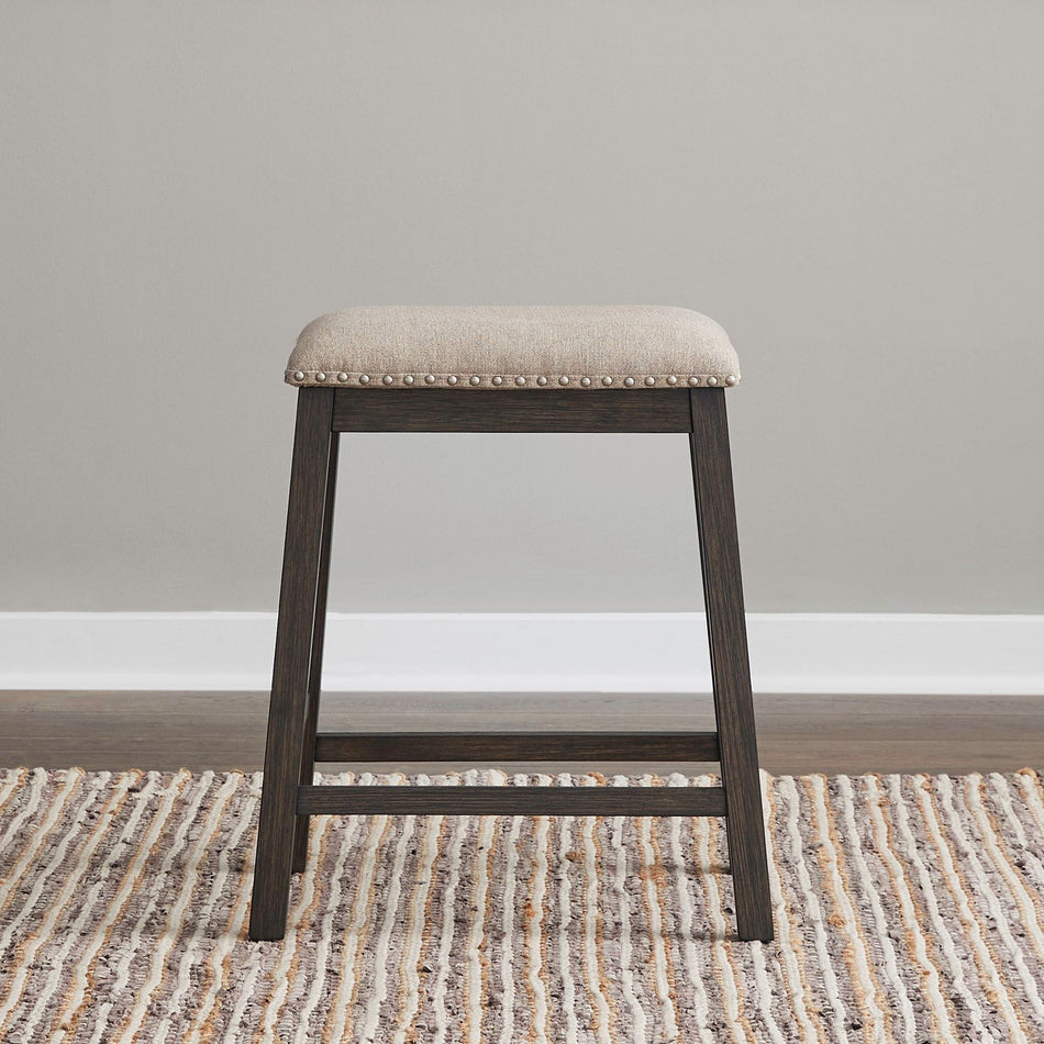 Harrison - Upholstered Console Stool - Brown
