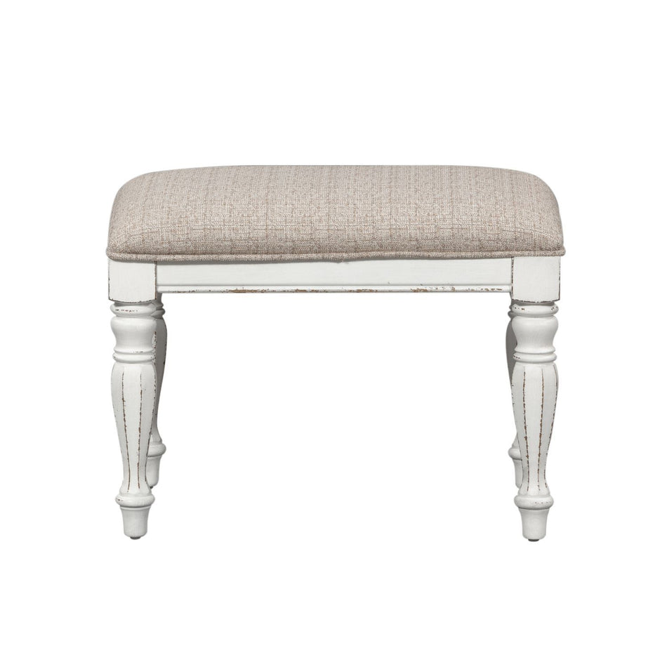 Magnolia Manor - Accent Bench - Antique White