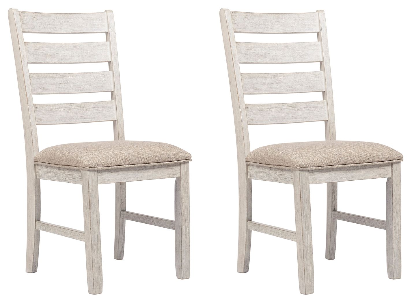 Silla auxiliar de comedor UPH Skempton - Blanco - Juego de 2