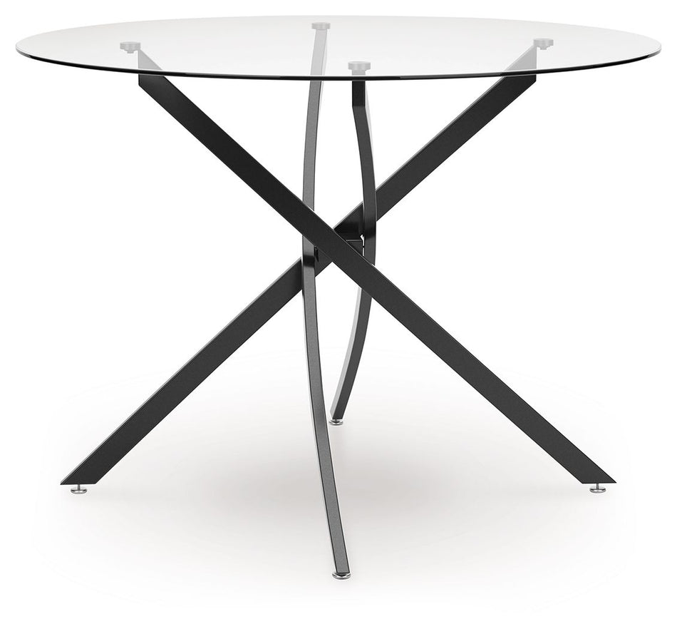 Pharwynn - Negro - Mesa de comedor redonda