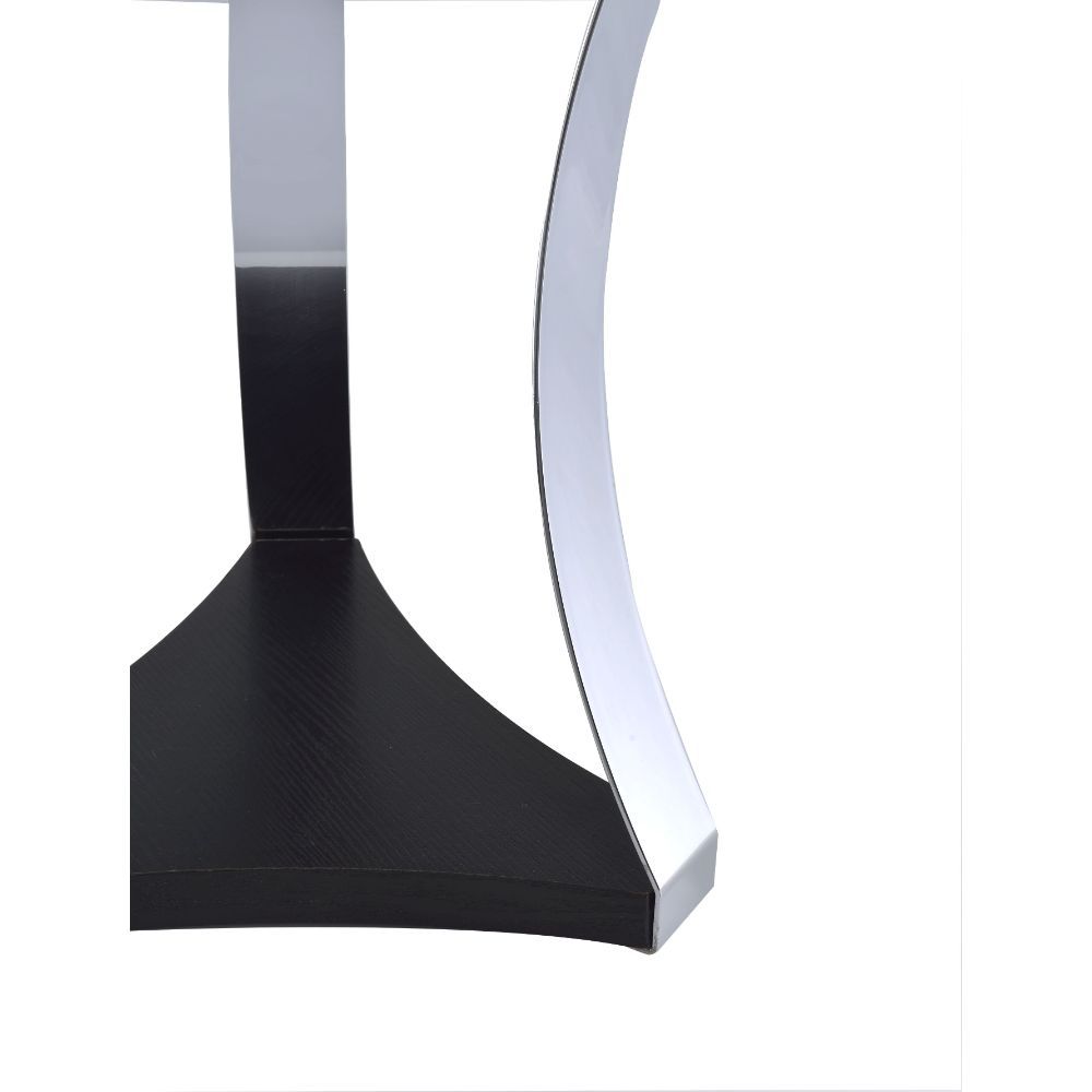 Geiger - Mesa auxiliar - Cromo y cristal negro