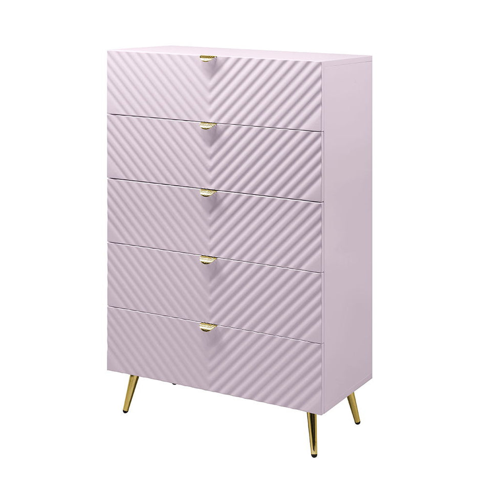 Gaines - Chest - Pink High Gloss