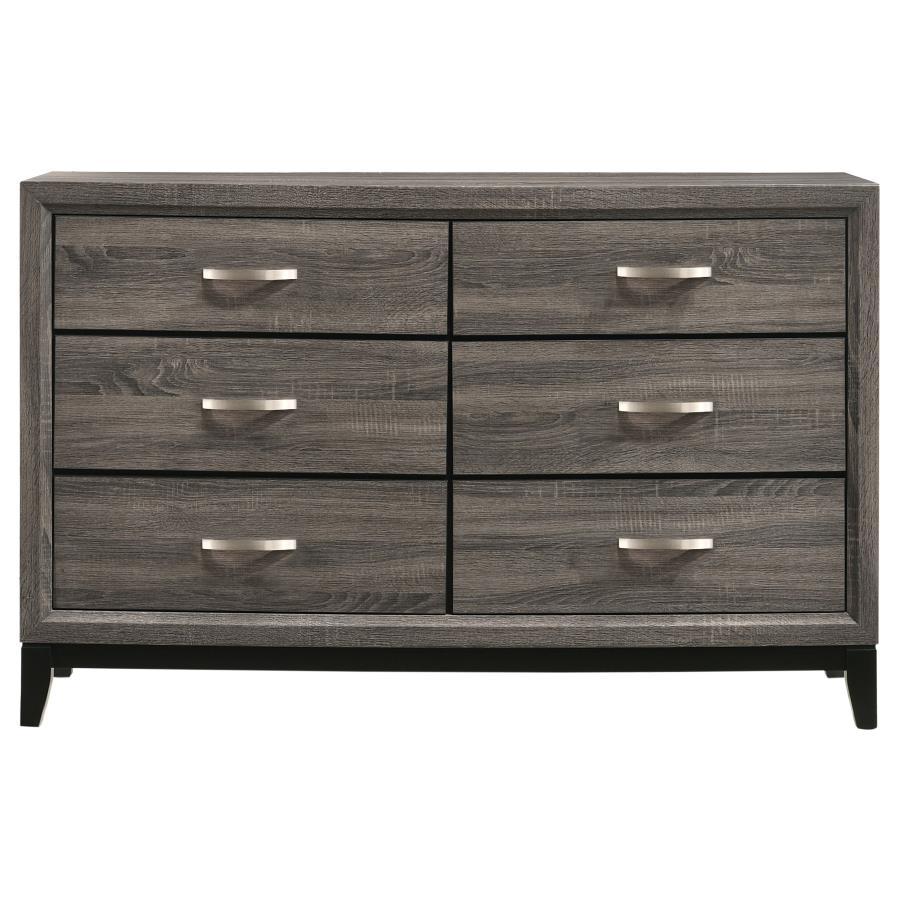 Watson - 6-Drawer Dresser - Gray Oak