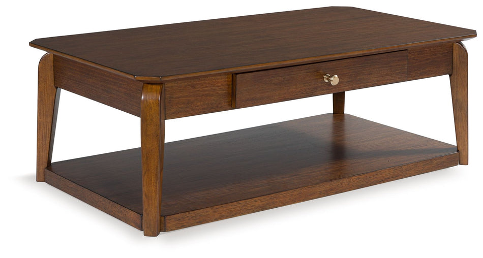 Trenmour - Marrón medio - Mesa de cóctel rectangular