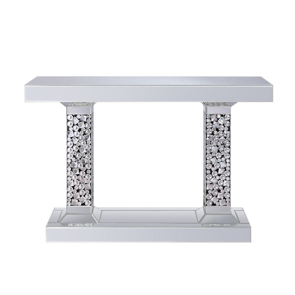Mesa auxiliar Kachina con espejos y gemas artificiales