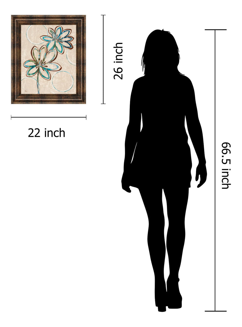 Tie Dye I By Nan - Framed Print Wall Art - Blue