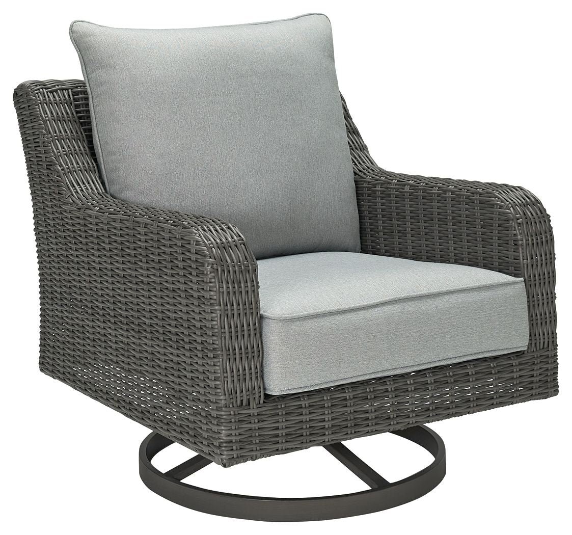 Elite Park - Gris - Sillón giratorio con cojín