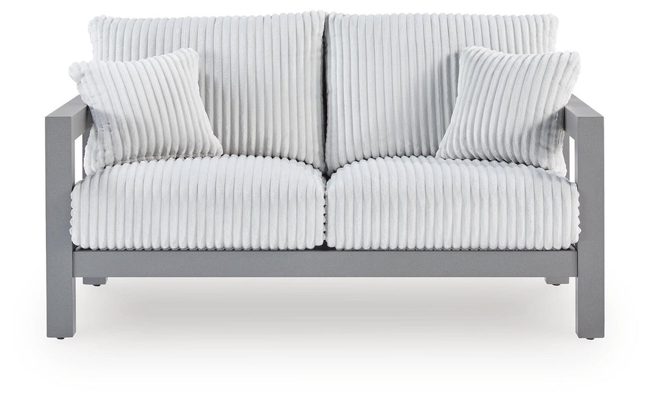 Hurley Park - Loveseat With Cushion - Gray