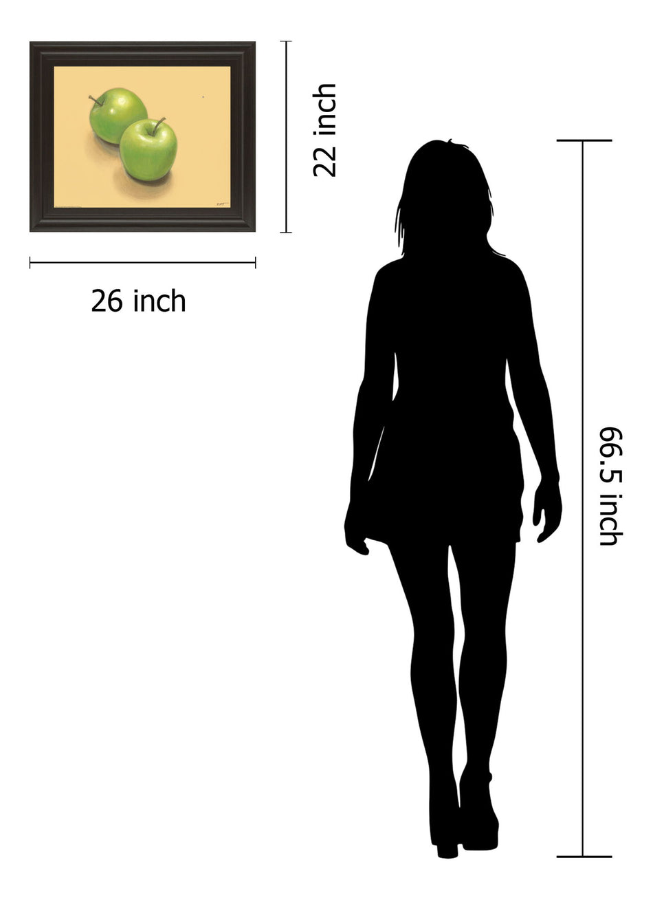 Green Apples - Framed Print Wall Art - Green