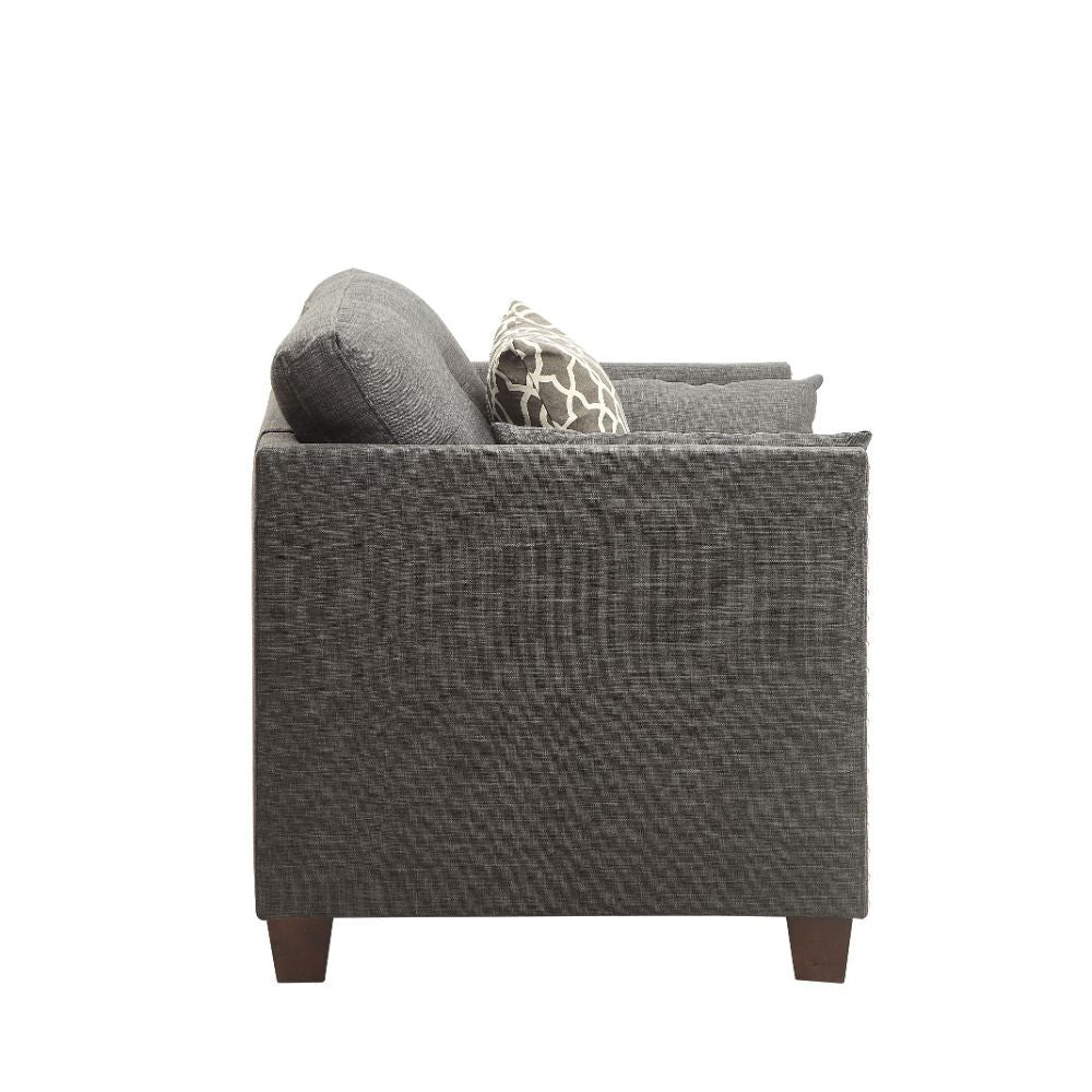 Laurissa - Silla - Lino color carbón claro