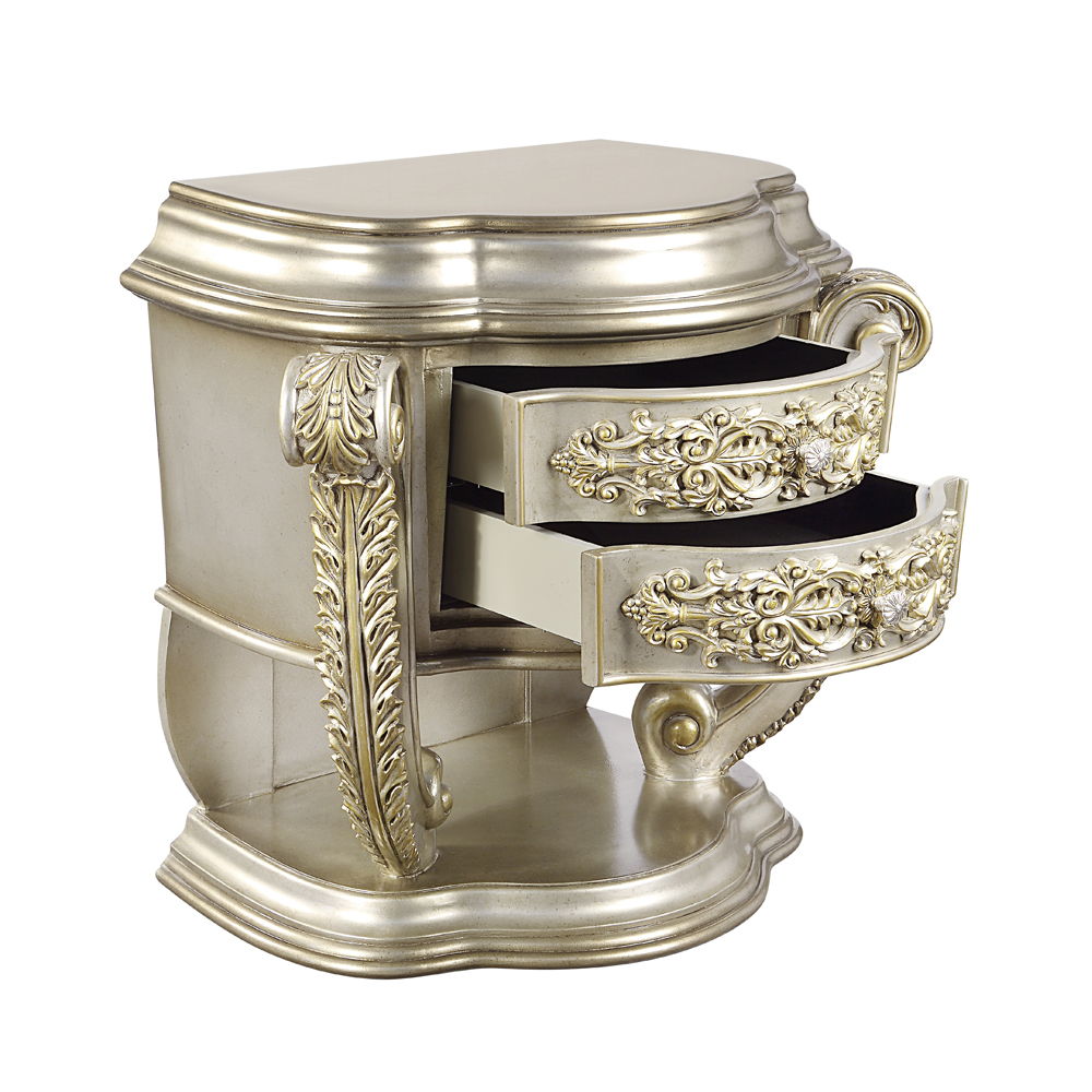 Danae - Nightstand - Champagne & Gold