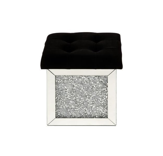 Noralie - Otomana - Espejo y diamantes falsos - 16"