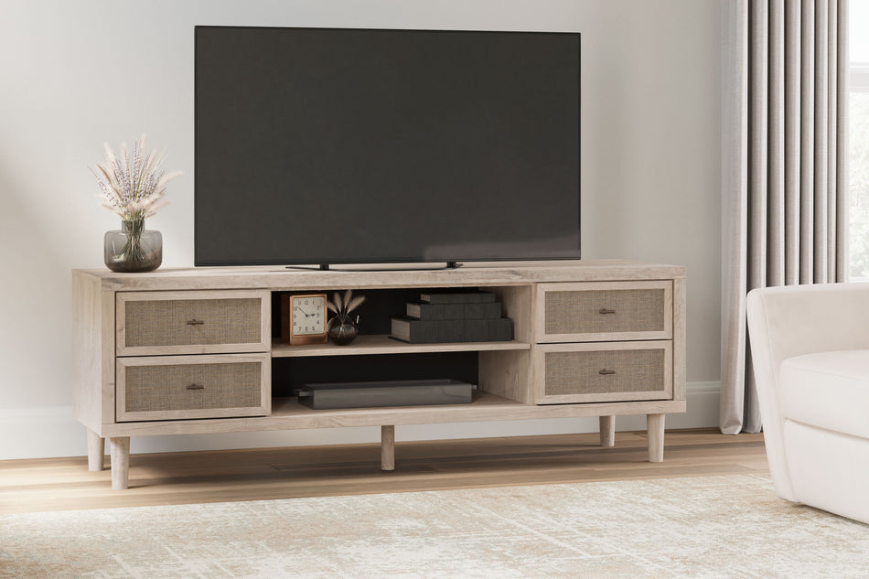 Cielden - Mueble de TV extragrande en dos tonos