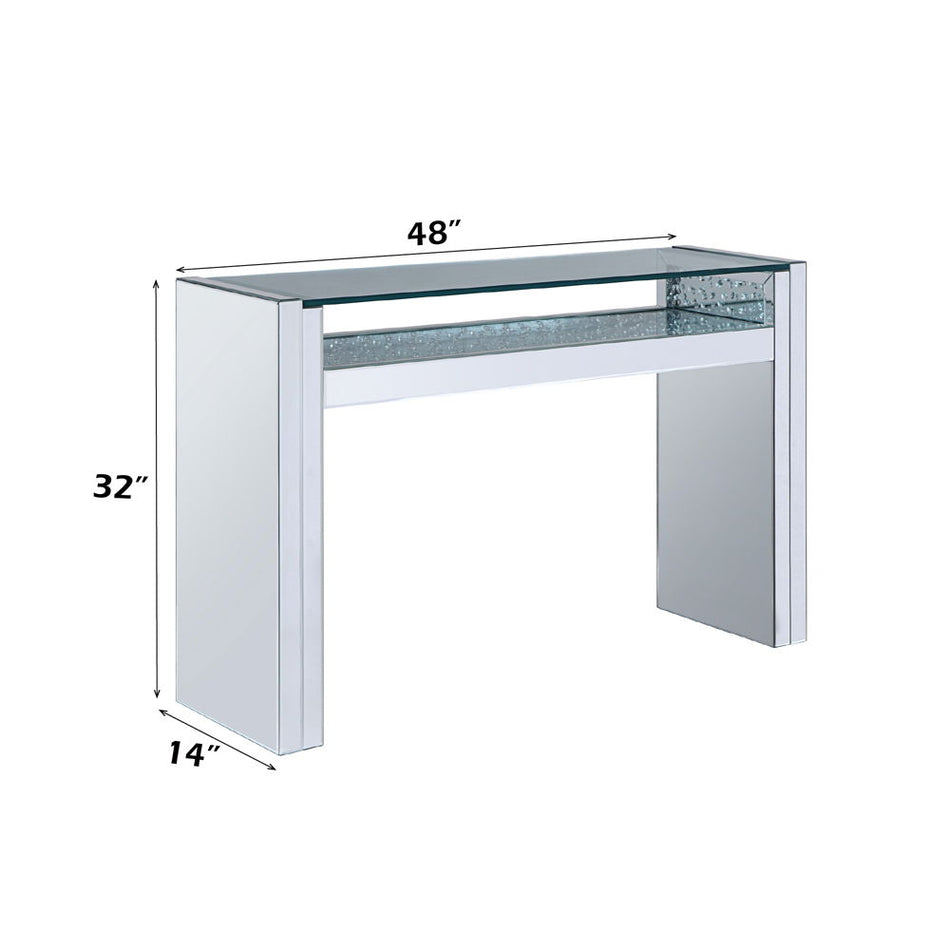 Nysa - Mesa auxiliar - Plata perlada - 32"