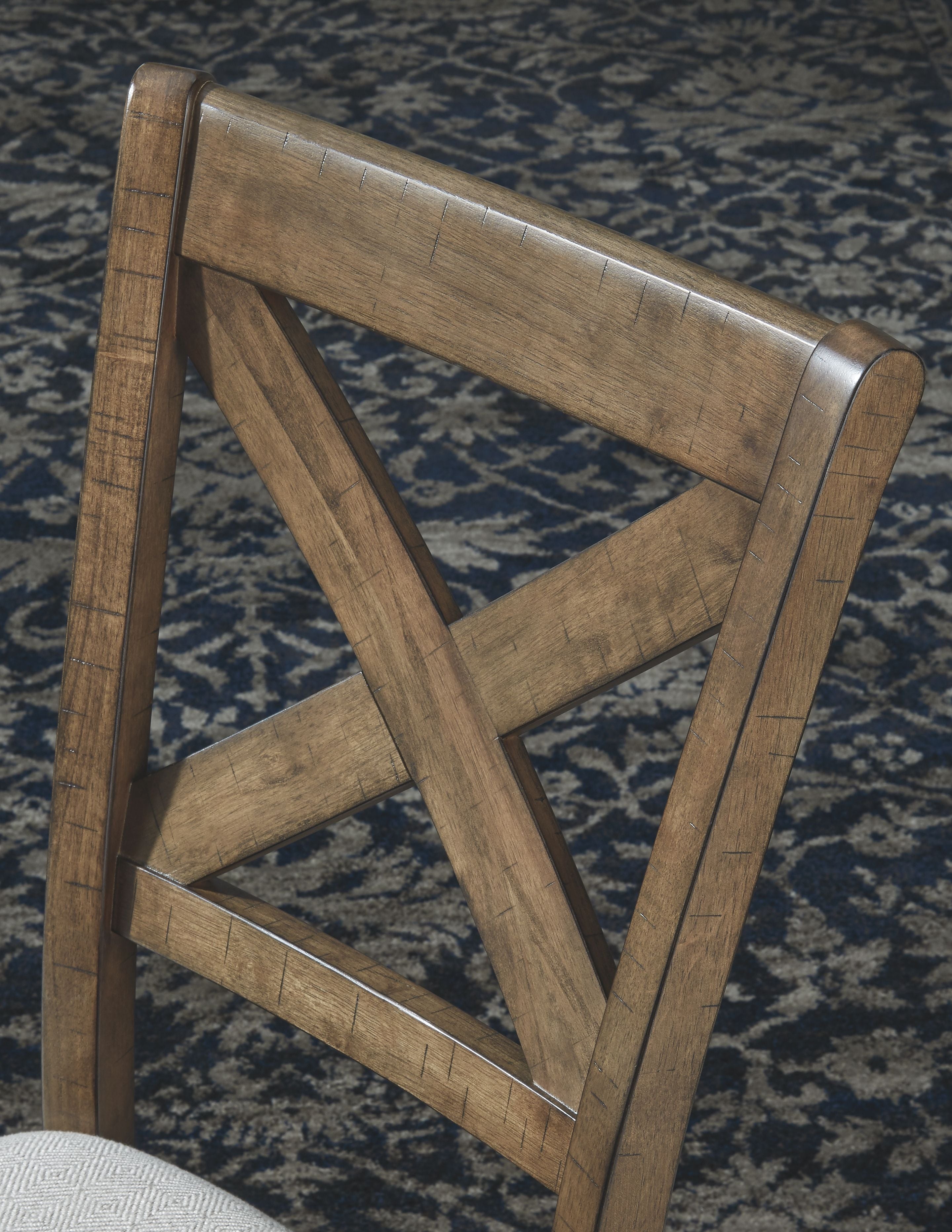 Moriville - Beige - Silla auxiliar de comedor UPH (juego de 2)