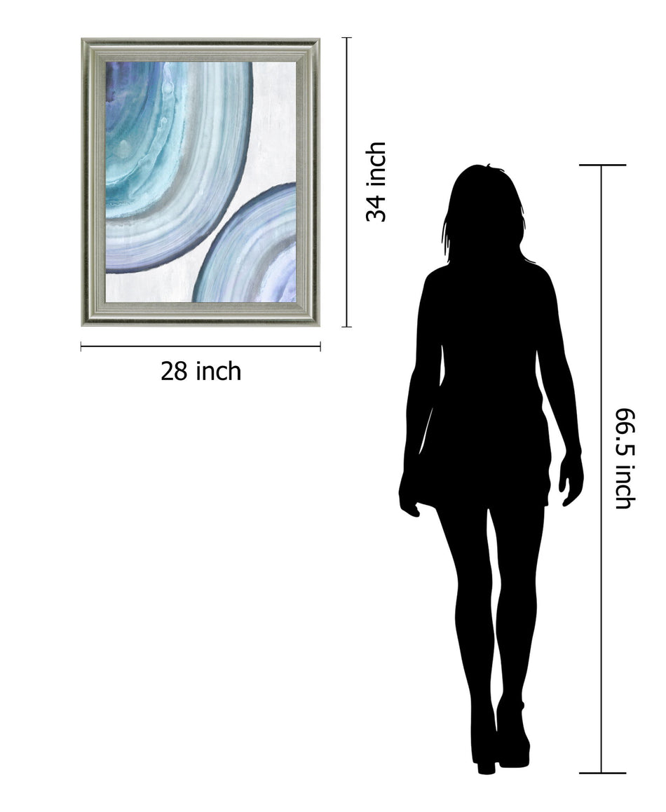 Icy Vortex - 28" x 34" Framed Wall Art