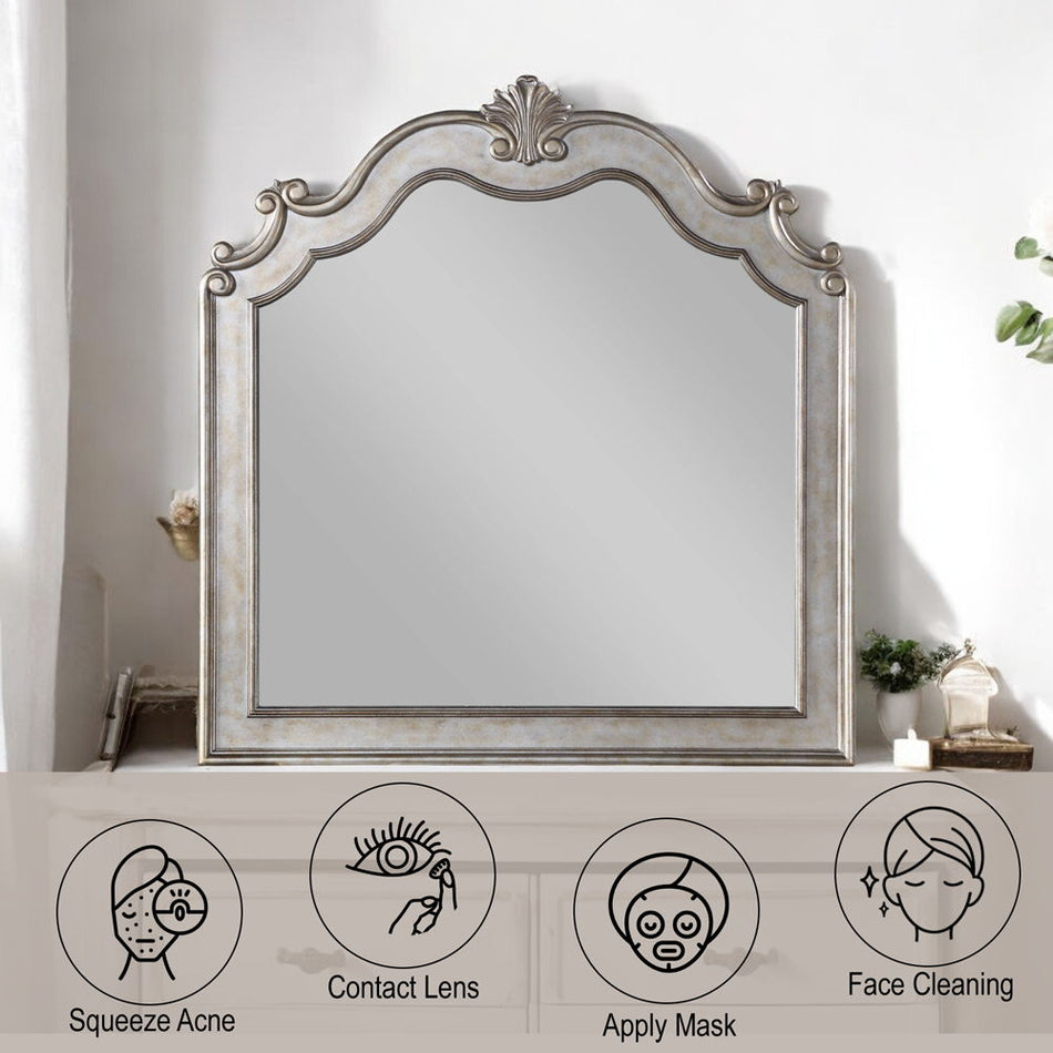 Esteban - Mirror - Antique Champagne