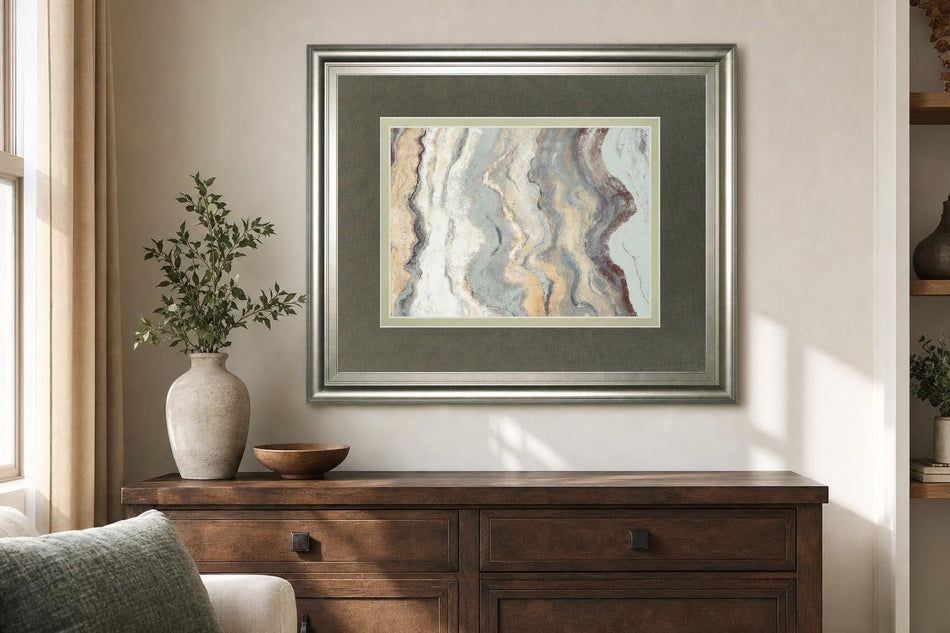 34x40 Cool Flow I By PatriciaPinto - Dark Gray