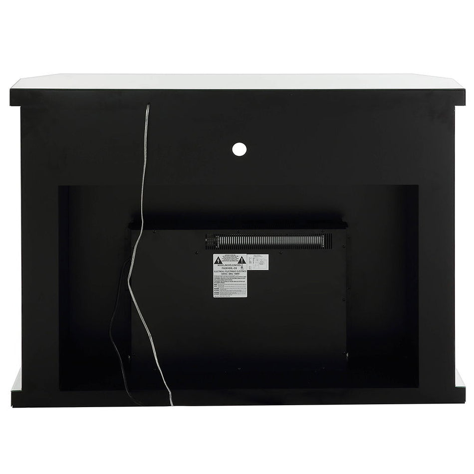 Noralie - 51" Fireplace With LED - Mirrored & Faux Diamonds