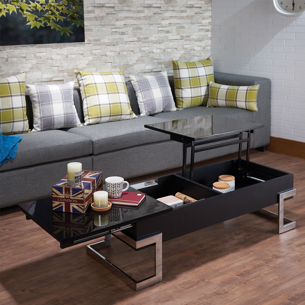 Calnan - Mesa de centro con tapa elevable