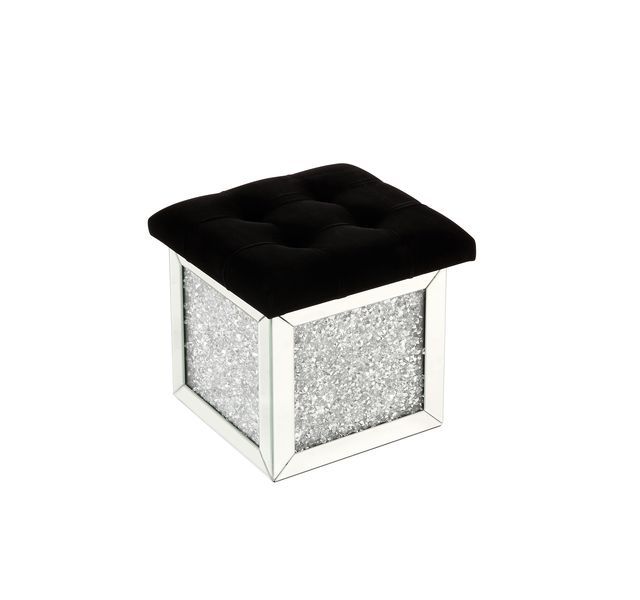 Noralie - Otomana - Espejo y diamantes falsos - 16"