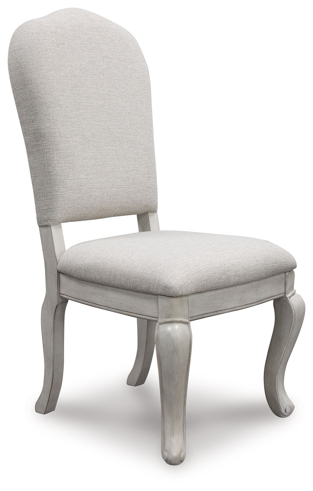 Silla auxiliar de comedor Arlendyne, color blanco antiguo (juego de 2)