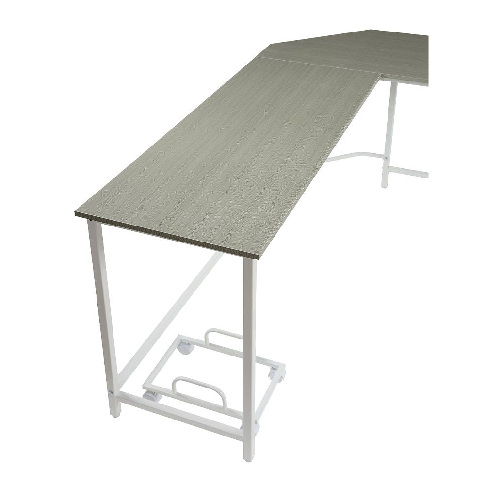 Dazenus - Escritorio - Acabado gris y blanco - 30"