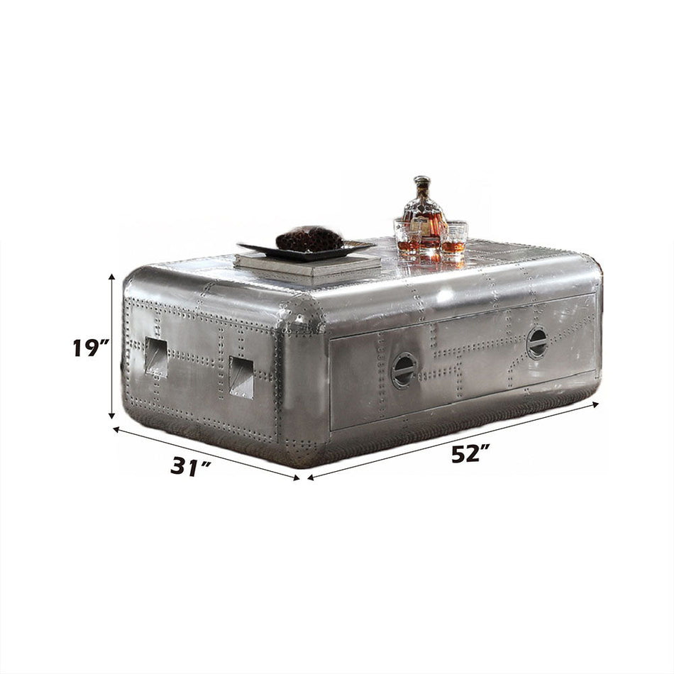 Brancaster - Mesa de centro - Aluminio - 19"