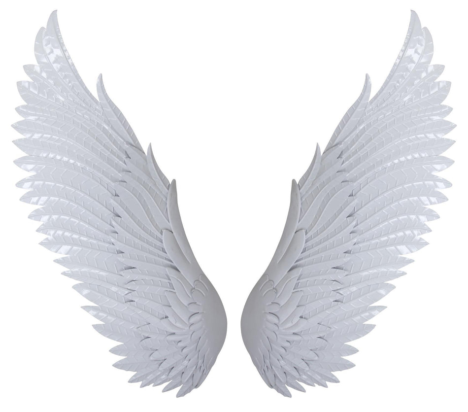 Metal Wall Decor Wings - Light Blue