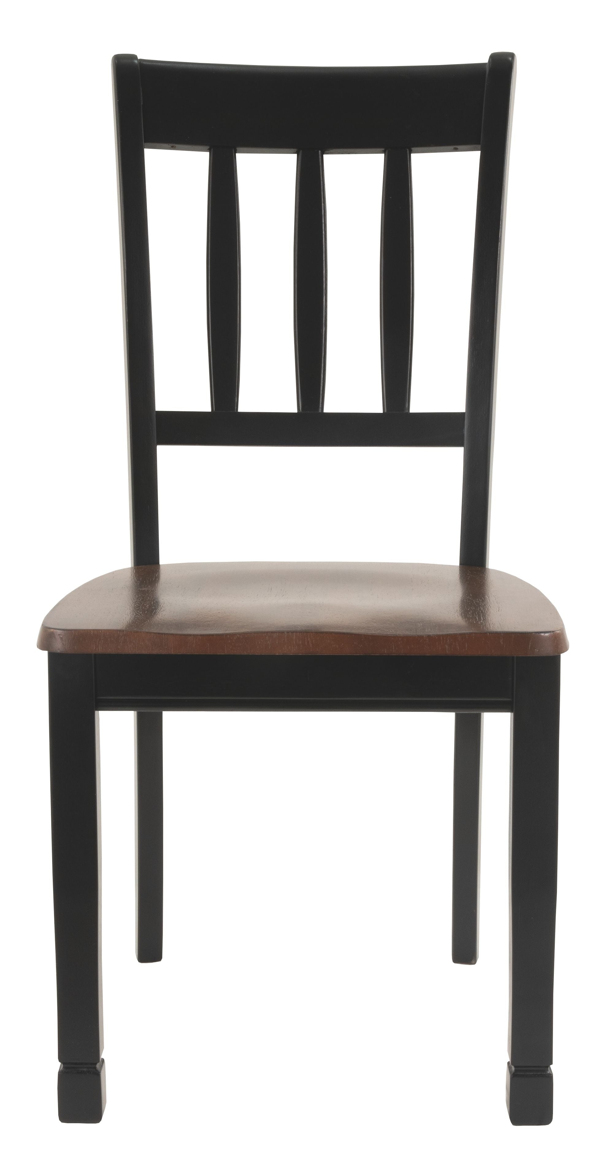 Owingsville - Silla auxiliar para comedor en color negro y marrón (juego de 2)