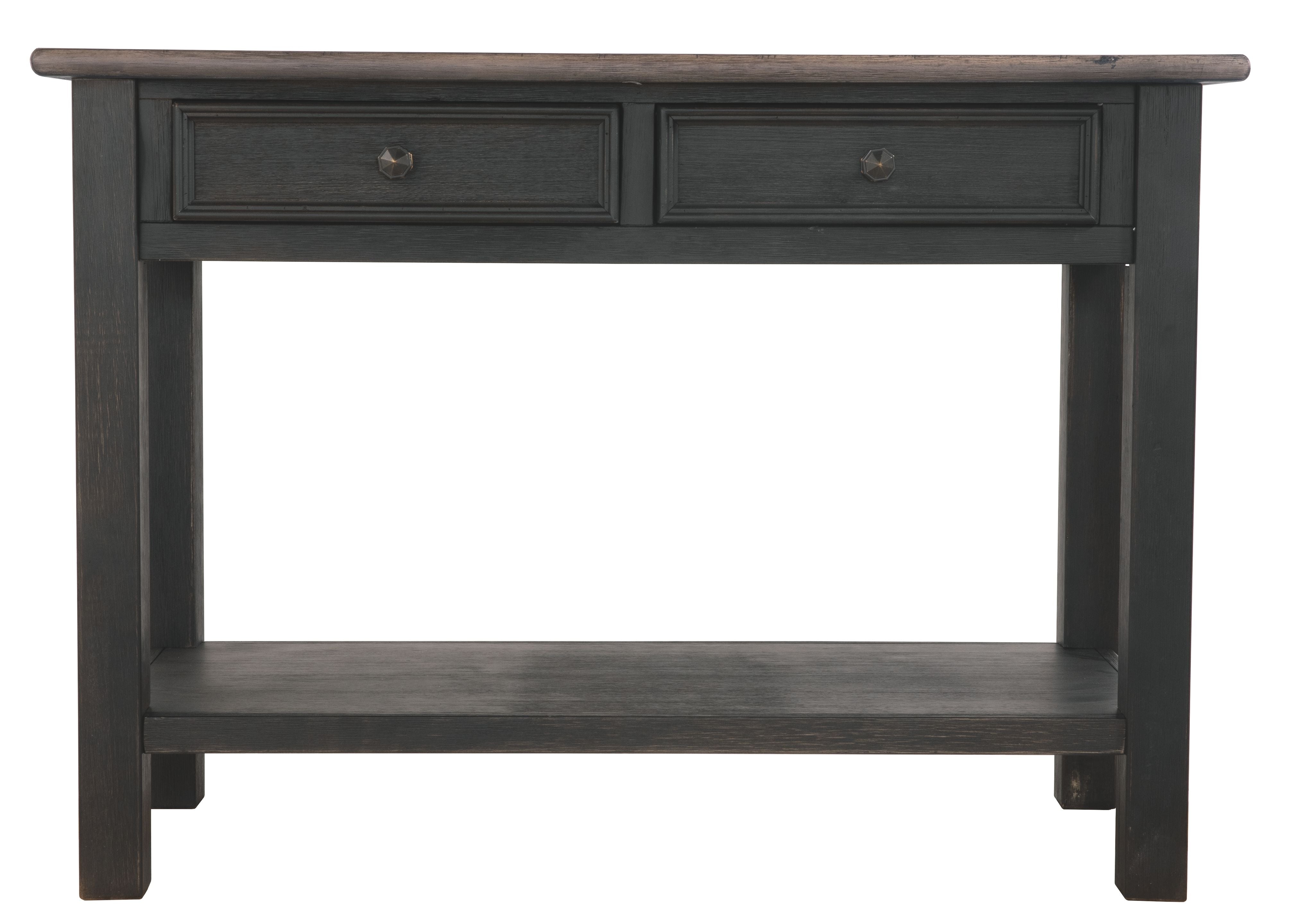 Tyler Creek - Grayish Brown / Black - Sofa Table
