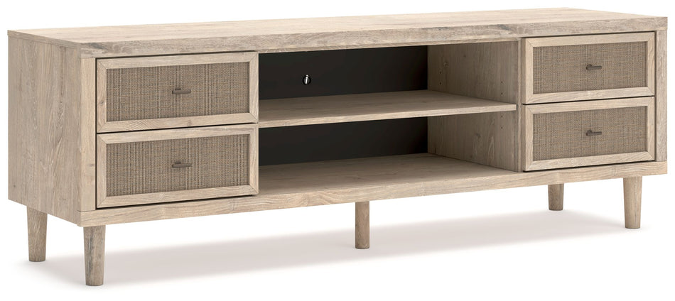 Cielden - Mueble de TV extragrande en dos tonos