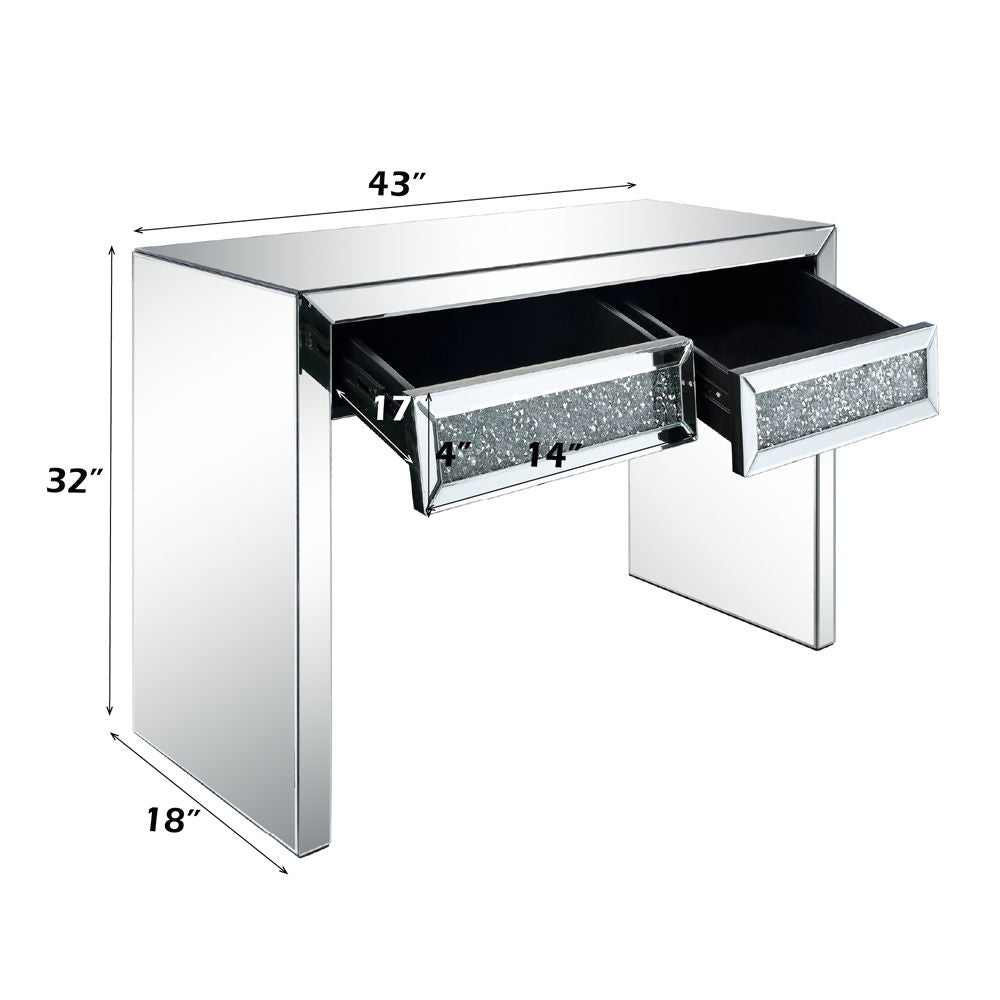Noralie - Mesa auxiliar - Plata perlada - 32"