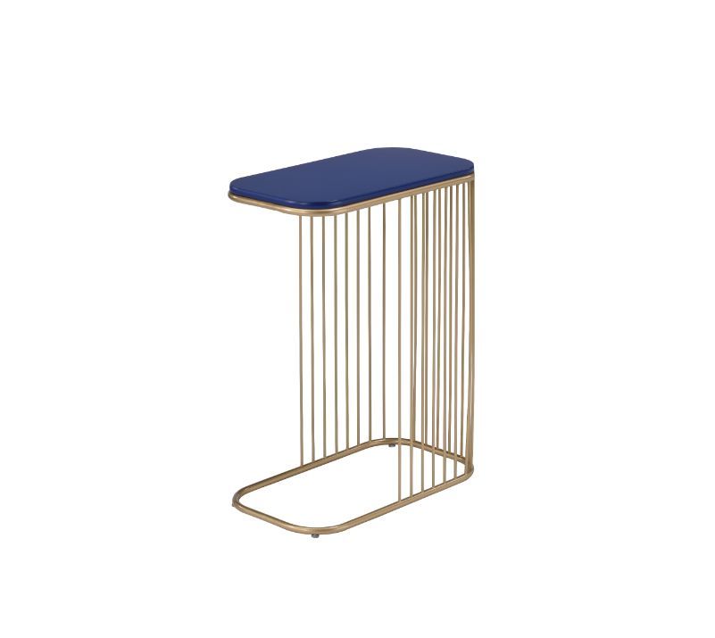 Aviena - Accent Table - Blue & Gold