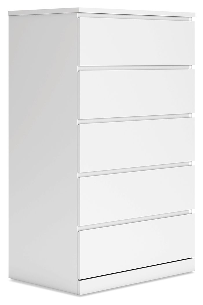 Cómoda de cinco cajones Onita - Blanca