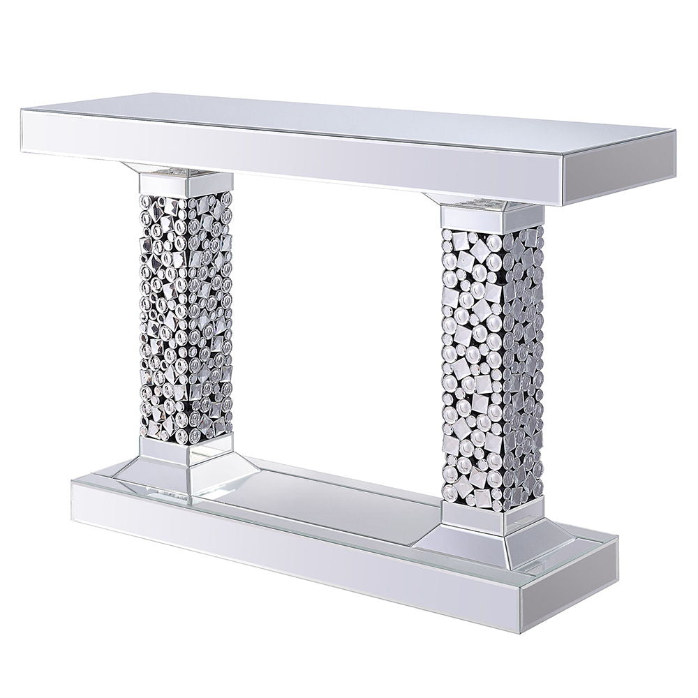 Mesa auxiliar Kachina con espejos y gemas artificiales