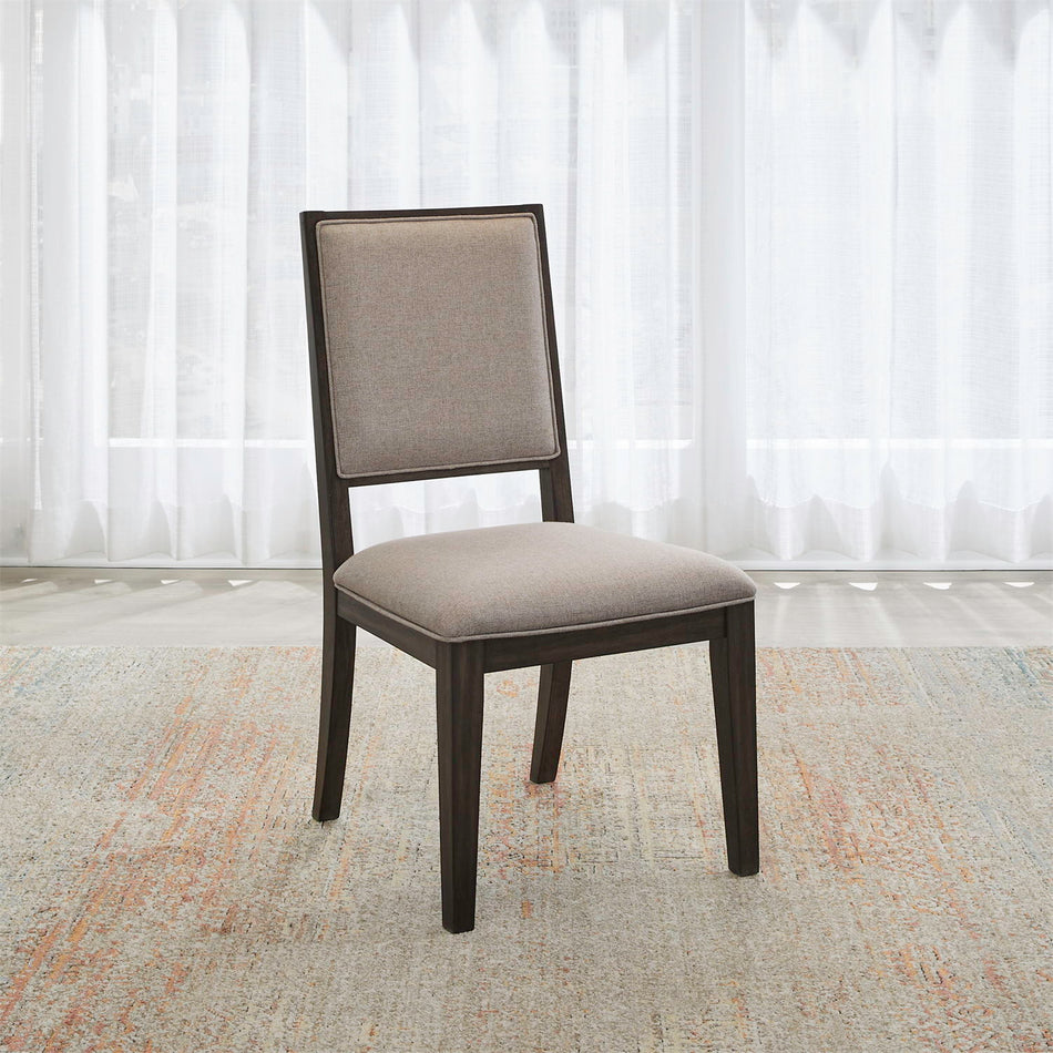 Modern Edge - Upholstered Side Chair - Caffe
