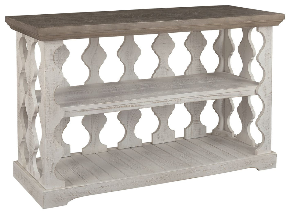 Mesa consola para sofá Havalance - Gris/Blanco