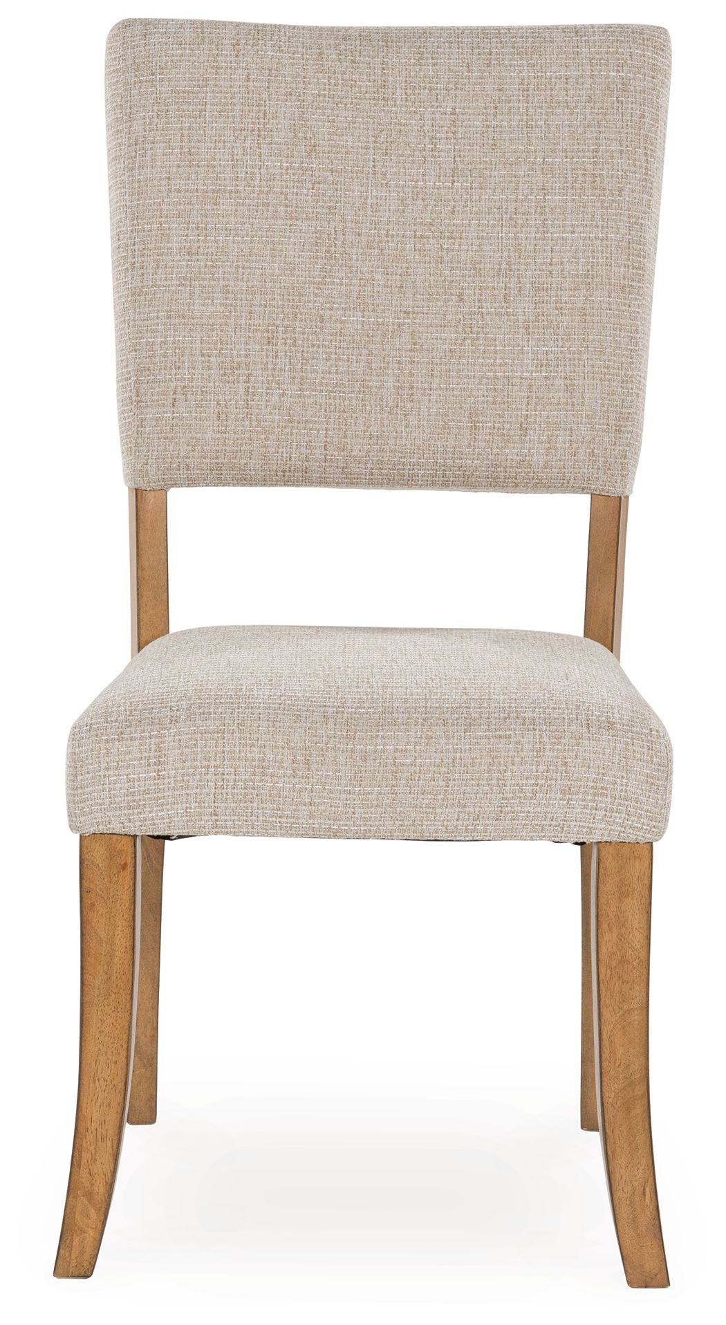 Rybergston - Marrón claro - Silla de comedor tapizada (juego de 2)