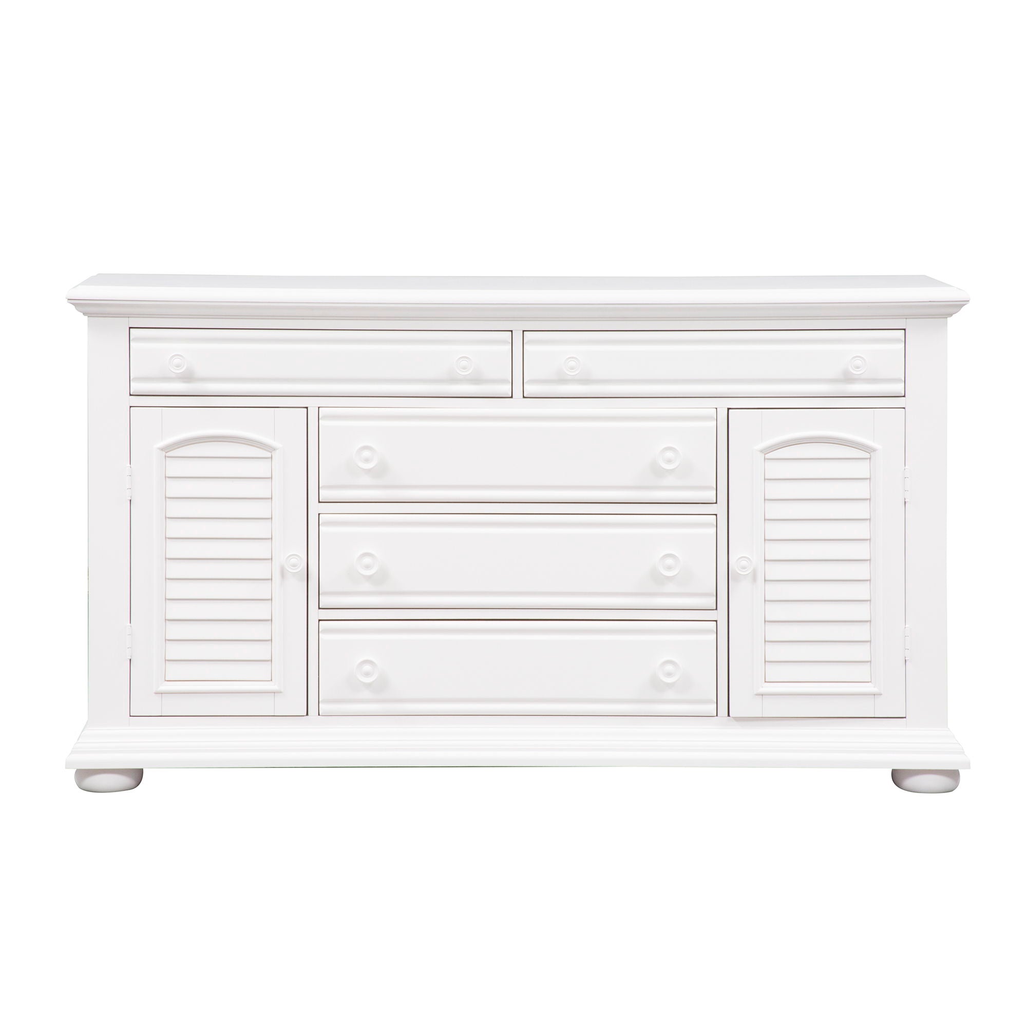 Summer House - 2 Door 5 Drawer Dresser - White