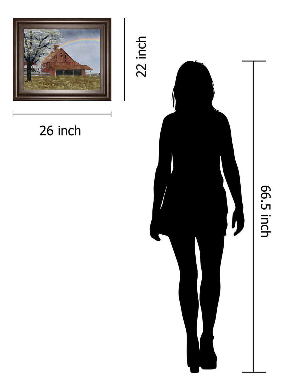 His Promise By Billy Jacobs - Framed Print Wall Art - Red