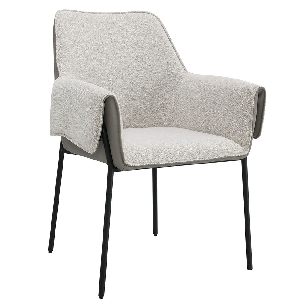 Jirina - Arm Chair (Set of 2) - Beige Chenille