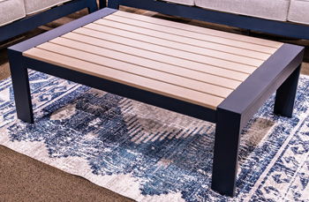 East Beach - Blue - Rectangular Cocktail Table
