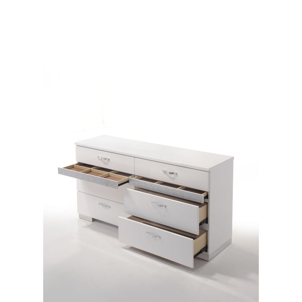 Naima II - Cómoda - Blanco Alto Brillo