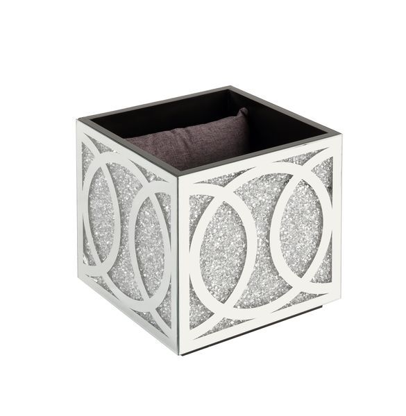 Noralie - Otomana - Espejo y diamantes falsos - 24"