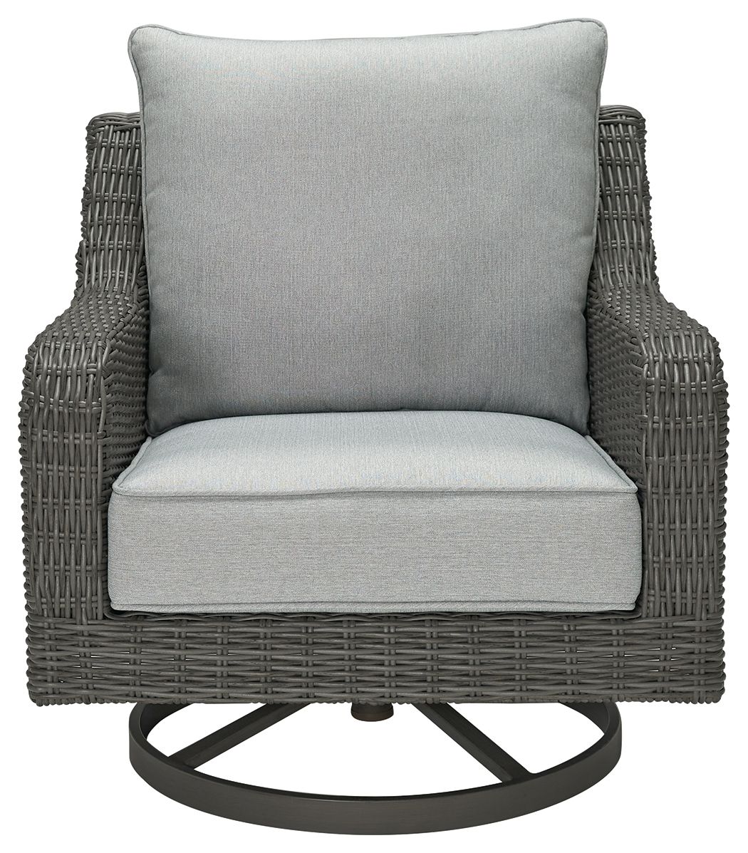 Elite Park - Gris - Sillón giratorio con cojín