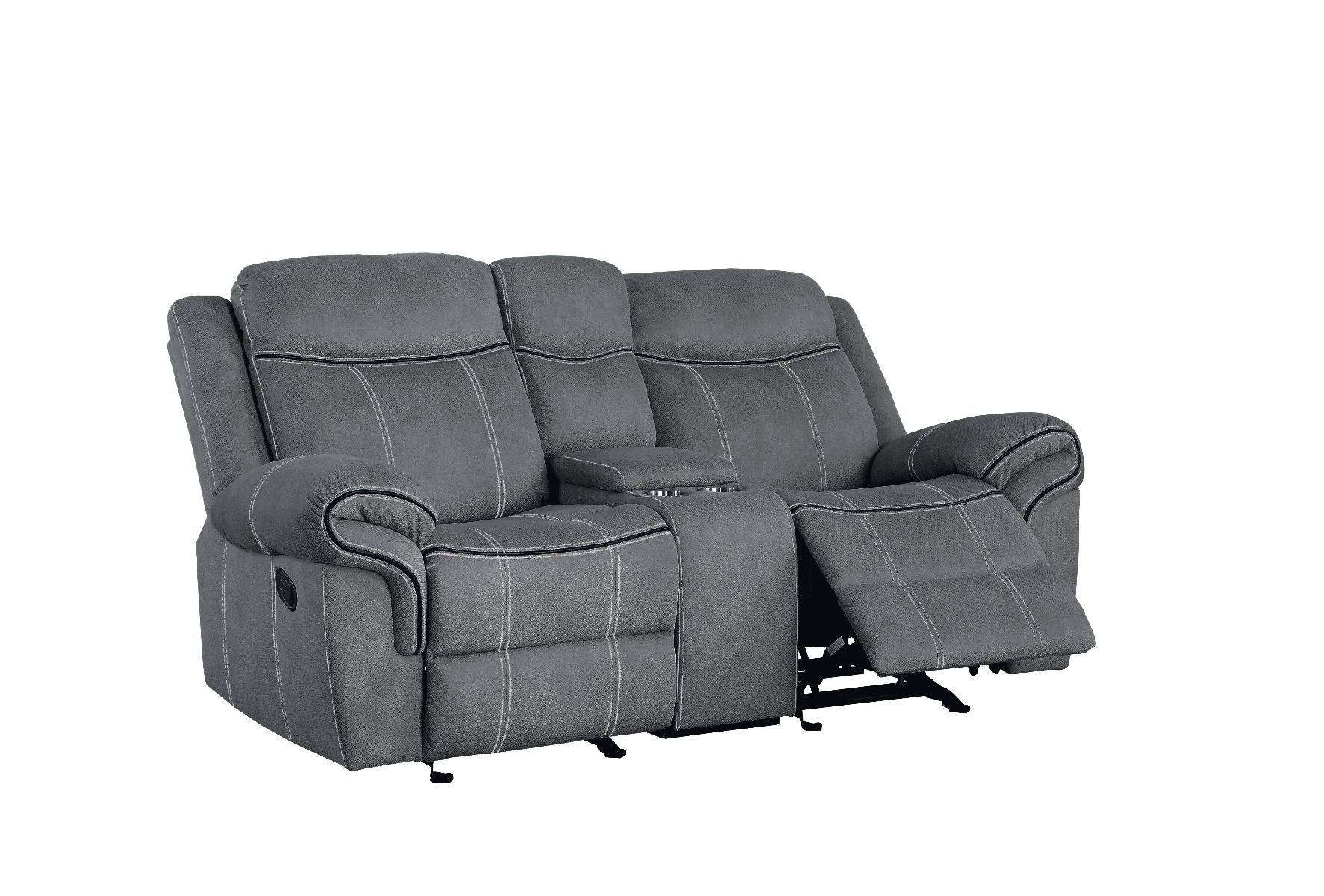 Zubaida - Loveseat con base USB y consola (planeador y movimiento)