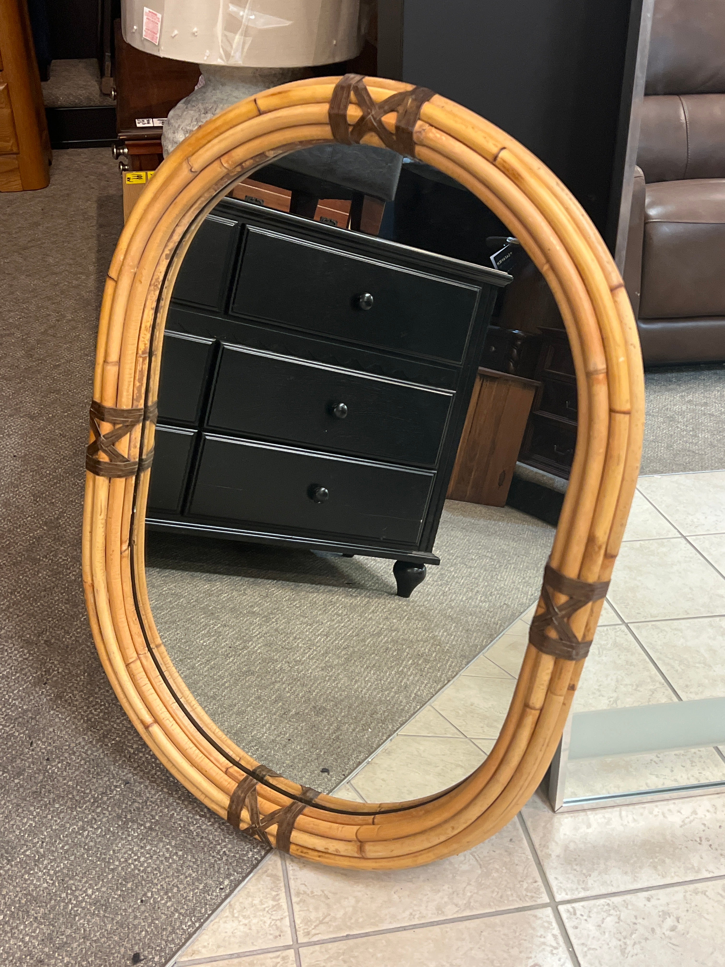 Wicker Mirror