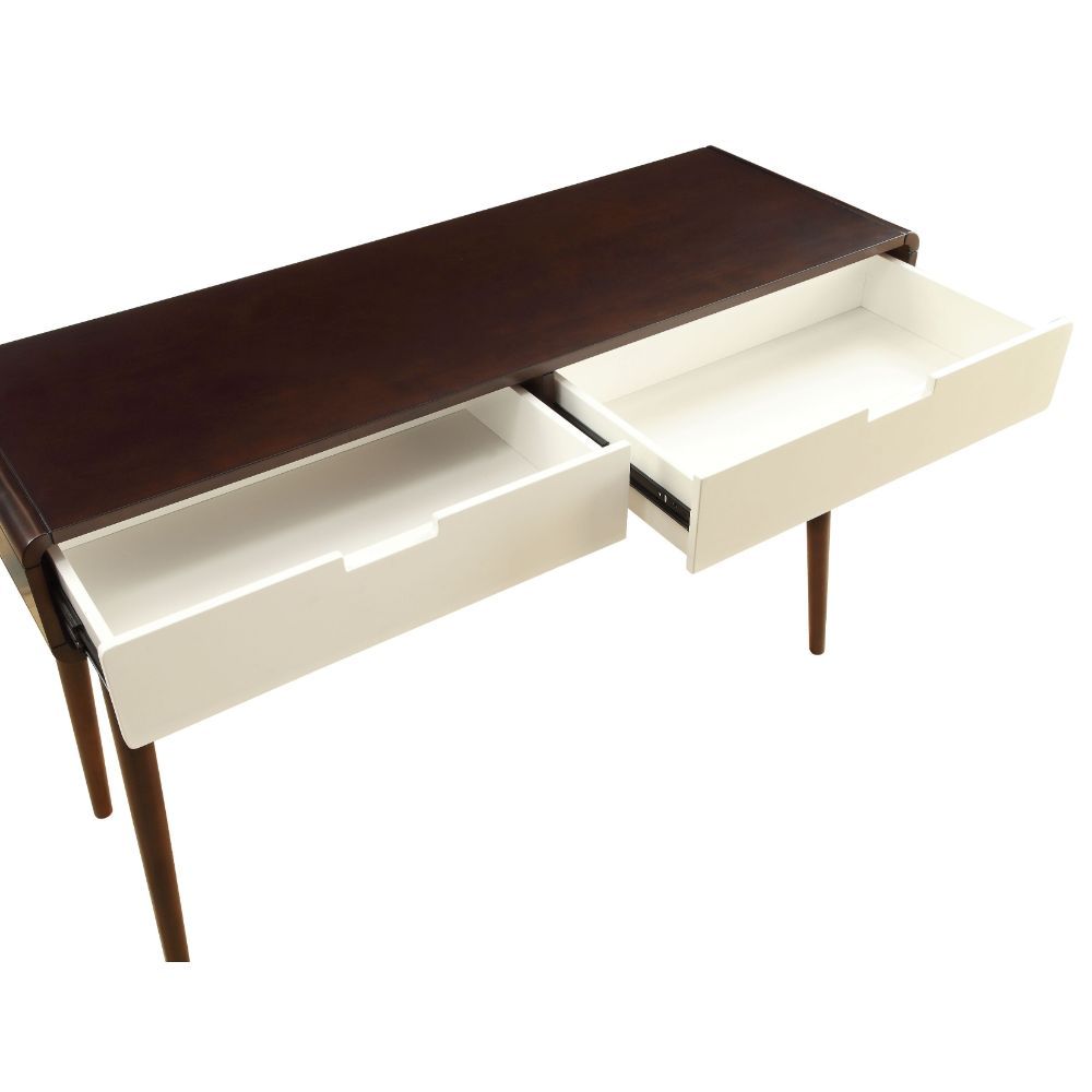 Christa - Mesa auxiliar - Espresso y blanco